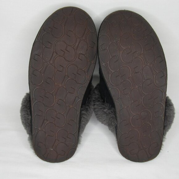 Ugg Black SCUFFETTE II Shearling Slippers Women's 9 - Picture 7 of 8